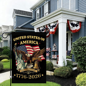 Baccessor weatherproof garden flag shown in outdoor setting for durability.