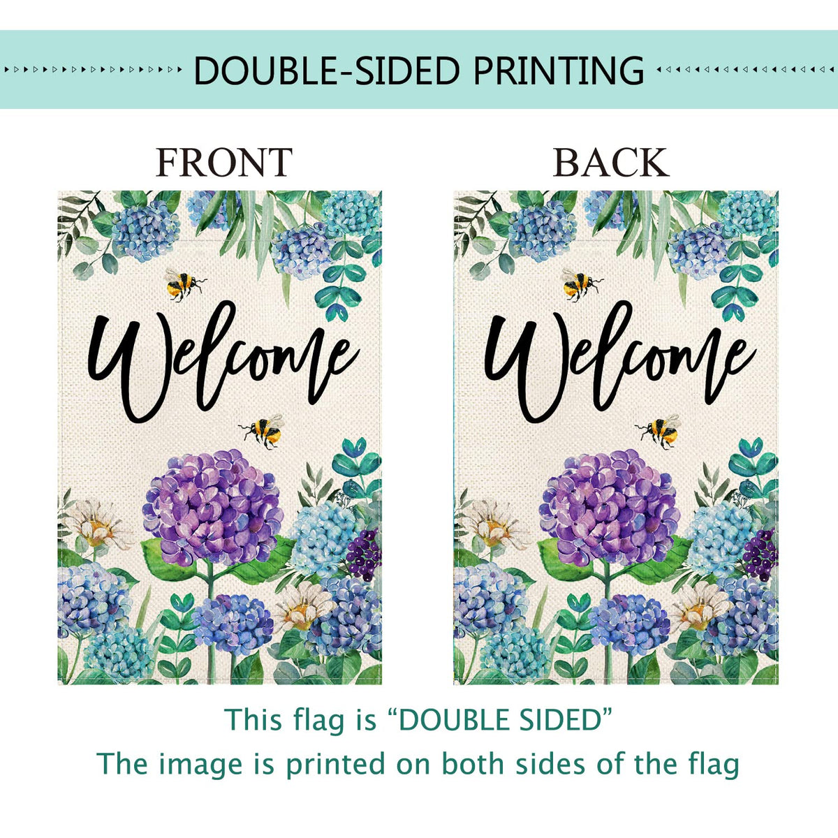 Baccessor Floral welcome yard decor for front yard or veranda.
