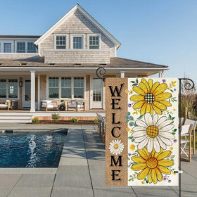 Baccessor floral yard flag brightens outdoor spaces in spring