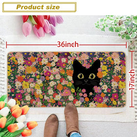Baccessor large 17x36 inch mat fits wide entryways.