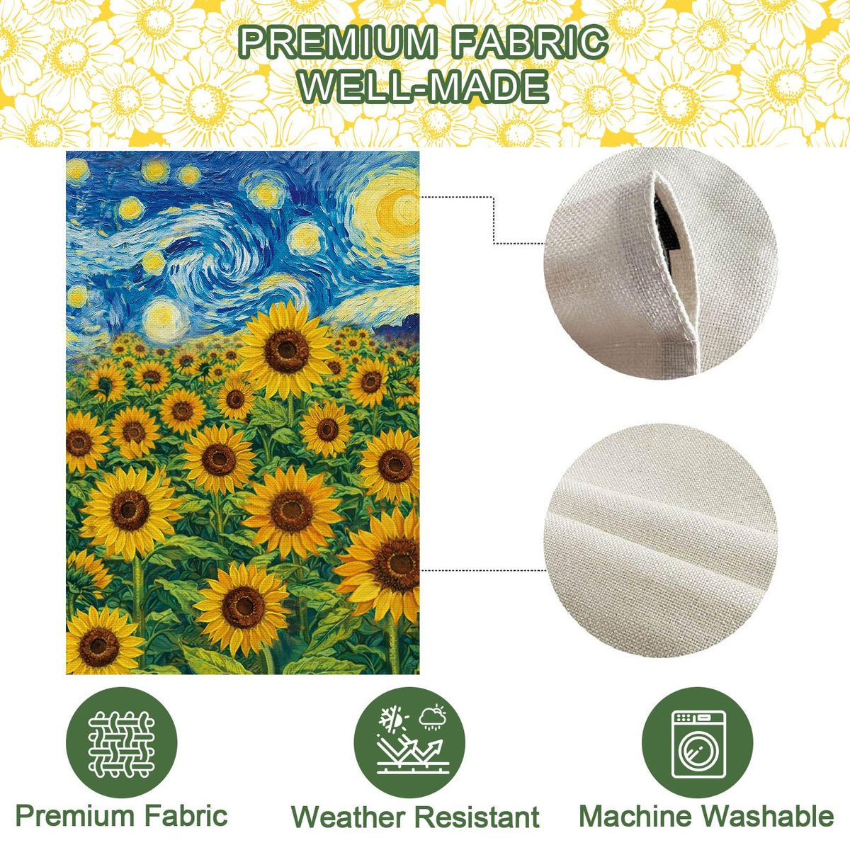 Baccessor garden flag by front door adds seasonal curb appeal