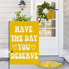 Baccessor garden flag welcome double-sided design greets guests from any angle