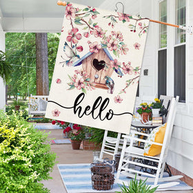 Baccessor welcoming flag decor for garden and porch