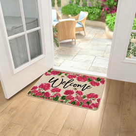 Baccessor Geranium doormat easy-clean surface ready for quick maintenance