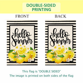 Baccessor Hello Summer flag for porch and yard with easy installation.