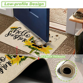 Baccessor Hello Sunshine Doormat indoor-outdoor use for versatile entryway decor.
