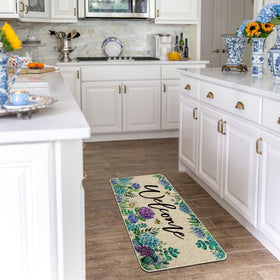 Baccessor Hydrangea doormat suitable for indoor and outdoor use
