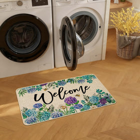 Baccessor Hydrangea doormat adds farmhouse charm to entryways