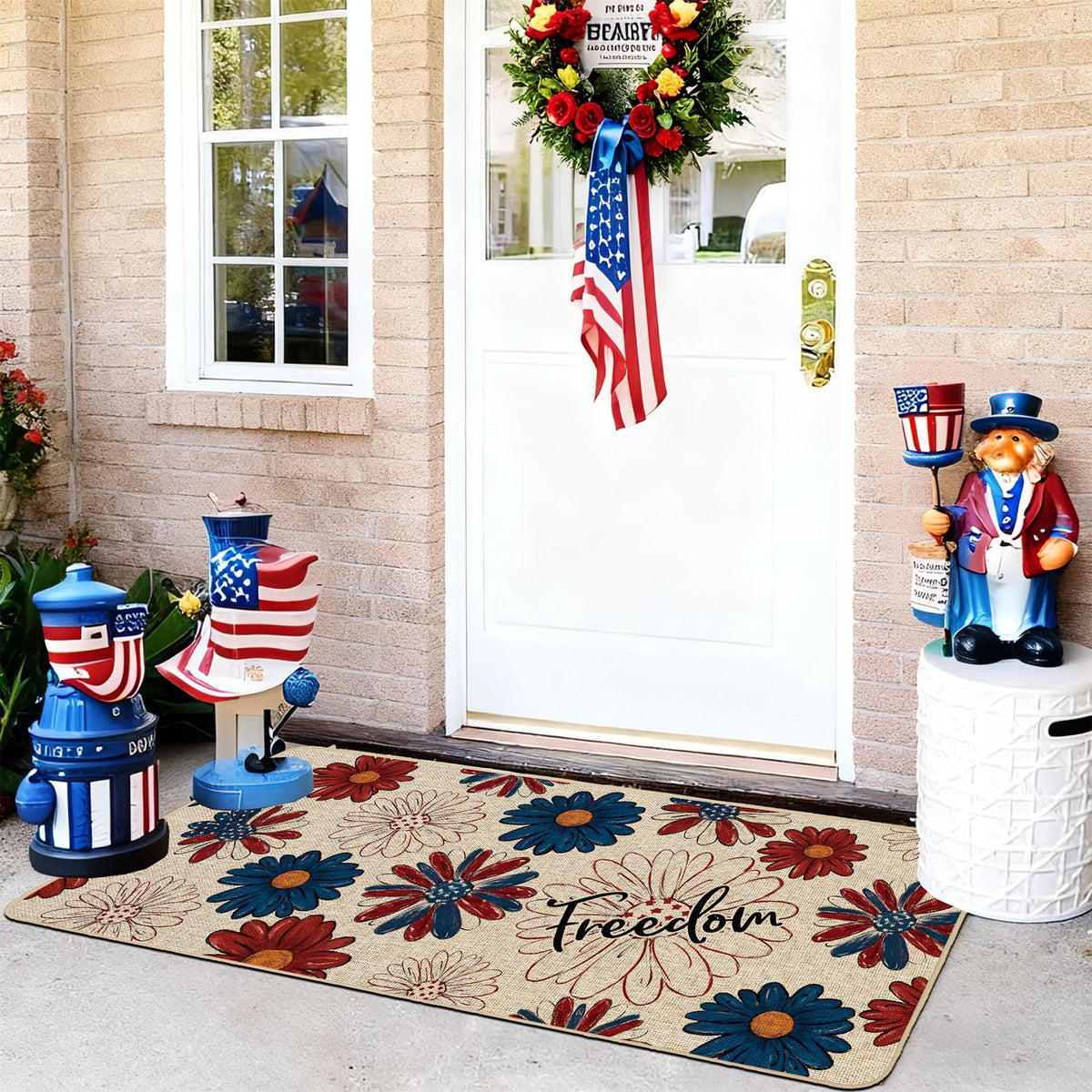 Baccessor indoor outdoor rug suitable for patios, garages, and kitchens.