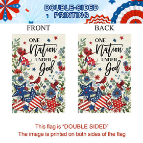 Baccessor lakeside porch patriotic flag adds seasonal charm