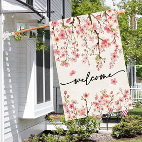 Baccessor large 28x40 inch flag for easy yard visibility and welcoming curb appeal
