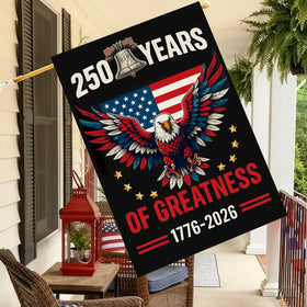 Baccessor large 28x40 inch flag makes a bold statement.