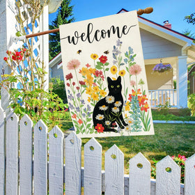 Baccessor 28x40 inch flag offers high visibility on porches.