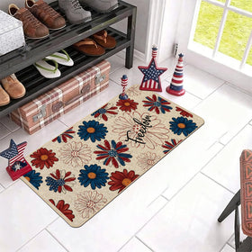 Baccessor burlap surface doormat with textured durability for porch.