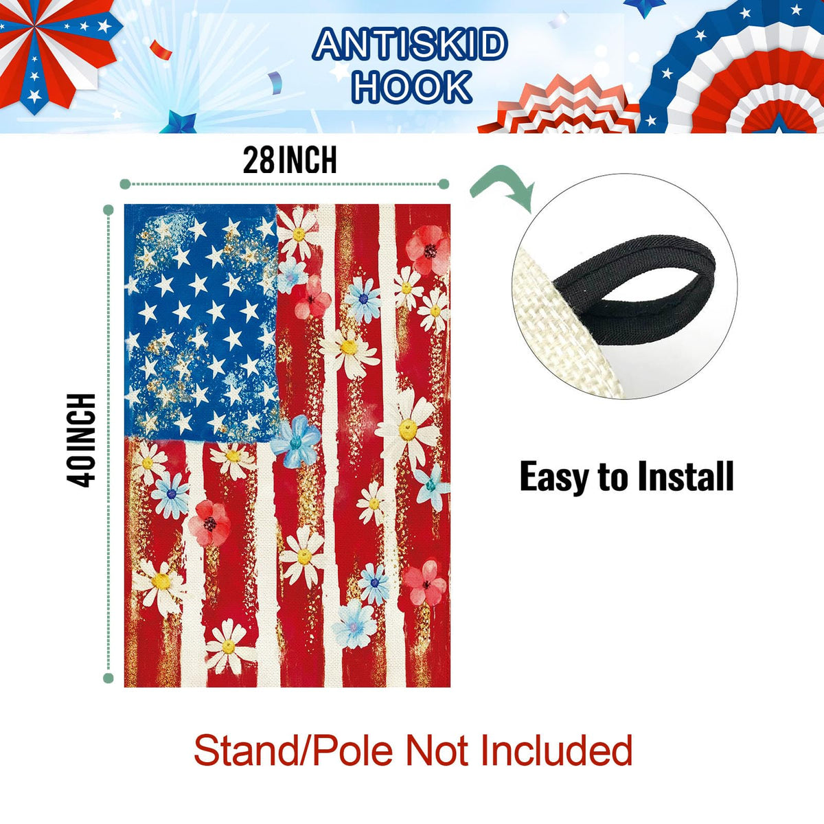 Baccessor outdoor flag for garden decor and seasonal celebrations