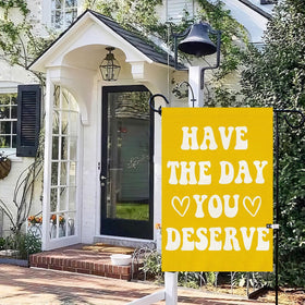 Baccessor outdoor flag weatherproof burlap endures seasons with vivid print