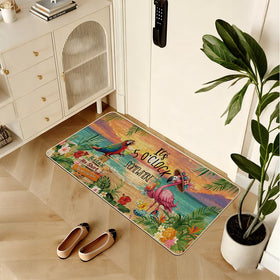 Baccessor outdoor entry mat withstands rain and snow, keeping floors cleaner and drier