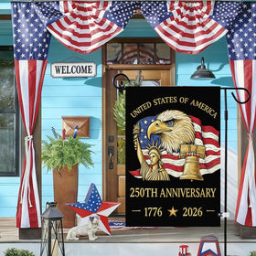 Baccessor yard flag enhances porch and yard decor