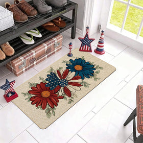 Baccessor Patriotic Daisy Eucalyptus Doormat rain-proof back prevents slipping in wet weather
