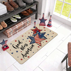 Baccessor Patriotic entry mat, low profile design fits under most doors