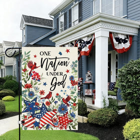 Baccessor patriotic flag sleeve at top for standard poles and stands