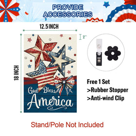 Baccessor design flag adds patriotic flair to outdoor spaces.
