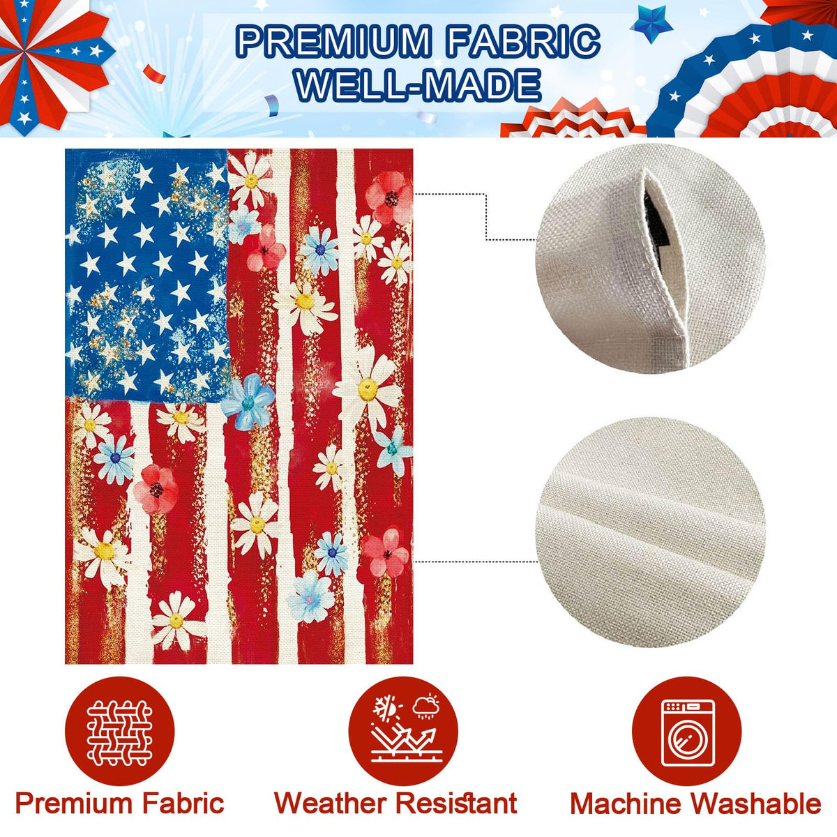 Baccessor porch flag large 28x40 for prominent curb appeal