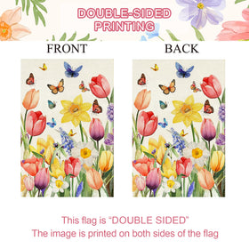 Baccessor seasonal outdoor decor flag ideal for spring and Easter.