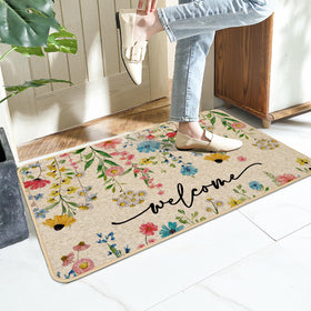Baccessor Spring Floral Doormat easy to clean by tapping, shaking, or hose