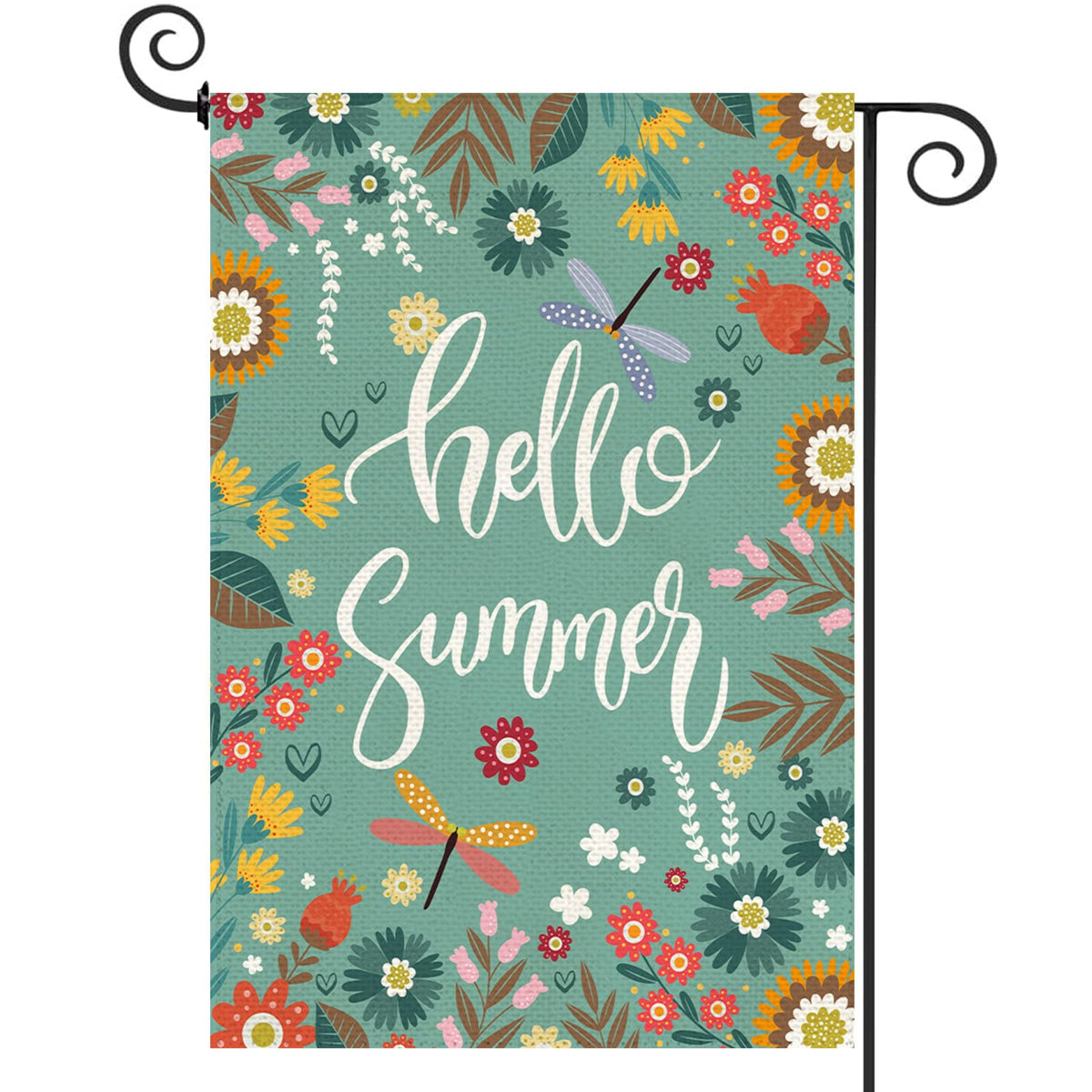 Baccessor Spring Garden Flag with double-sided burlap for elevated curb appeal