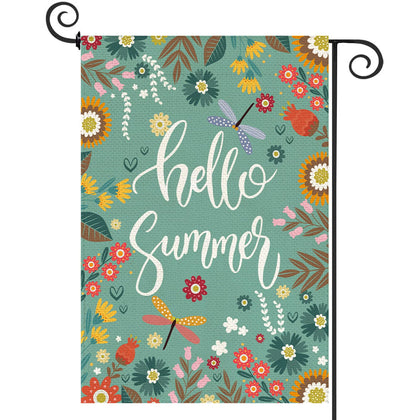Baccessor Spring Garden Flag with double-sided burlap for elevated curb appeal