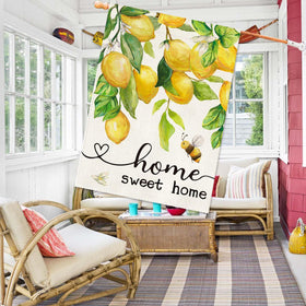 Baccessor lemon bee flag is easy to install on standard flagpoles.
