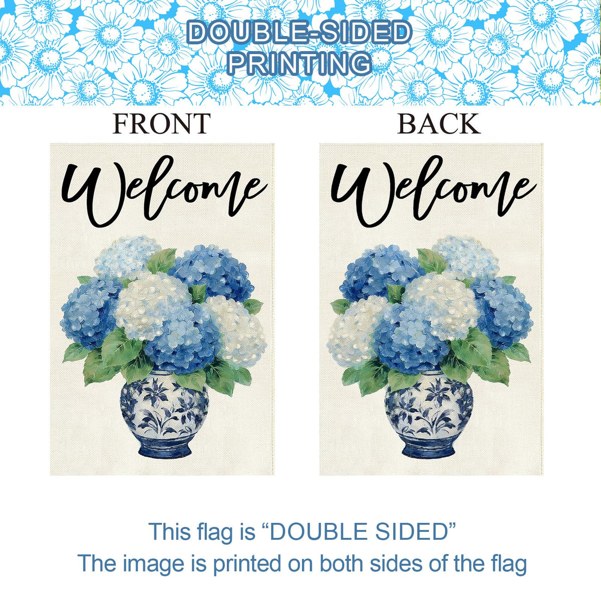 Baccessor spring summer decor flag brightens gardens and entryways.