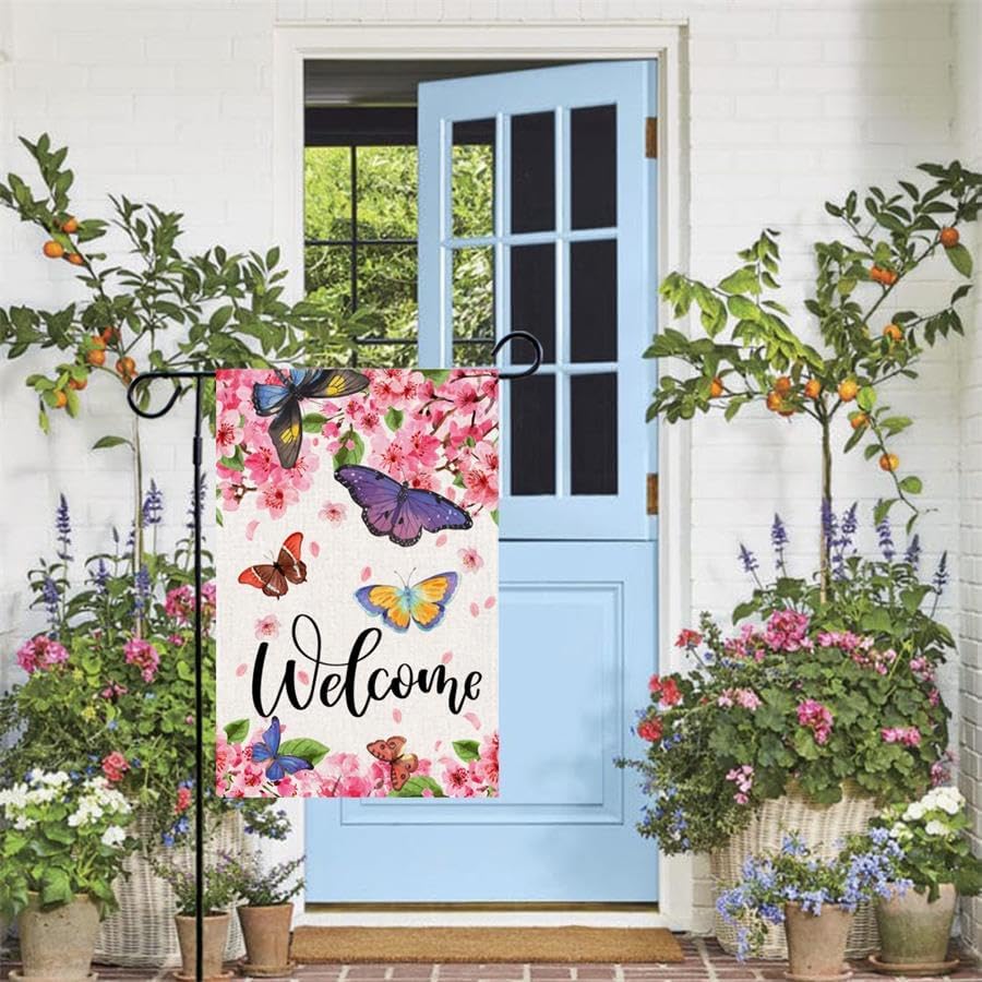Baccessor SpringGarden flag welcomes spring with vibrant colors for outdoor décor