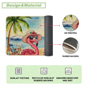 Baccessor doormat is water-resistant and easy to clean for outdoor and indoor use.