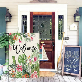 12.5 x 18 inch flag size provides a bold seasonal statement outdoors