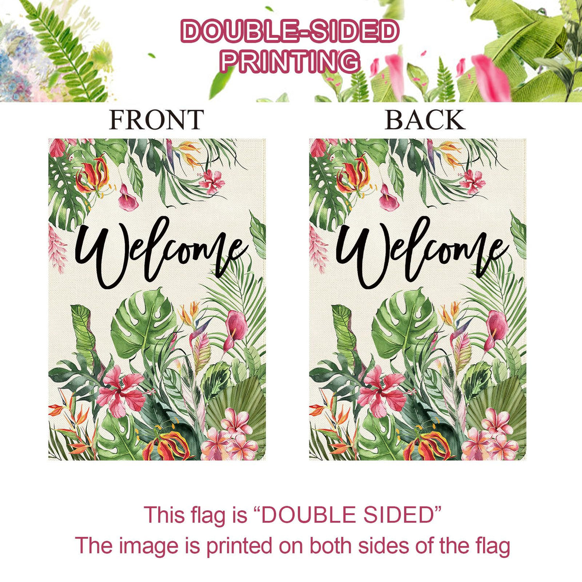 Versatile flag suitable for porches, decks, mailboxes, and lakeside displays