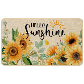 Baccessor sunflower door mat outdoor features hello sunshine design for a welcoming entry