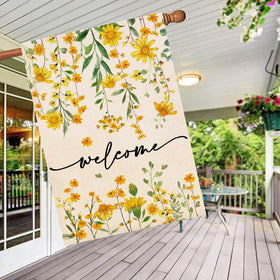 Baccessor sunflower flag 28x40 inches adds sunny charm to outdoor spaces.