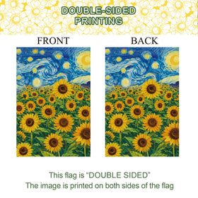 Baccessor sunflowers flag in garden setting enhances outdoor decor