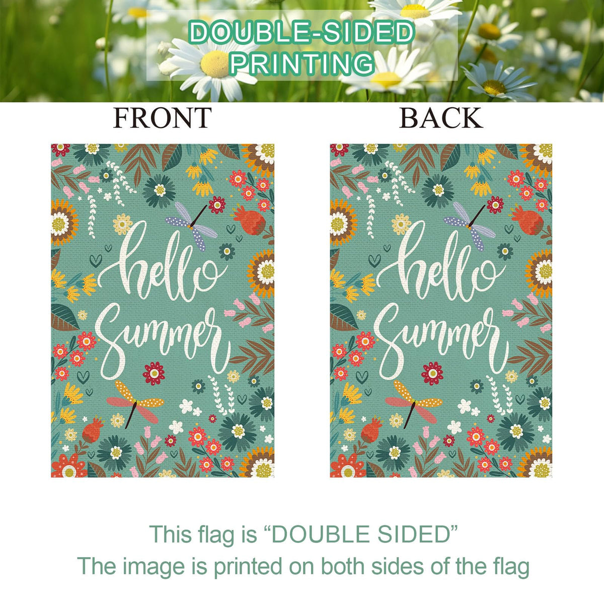 Baccessor twelve-by-eighteen-inch flag fits standard poles