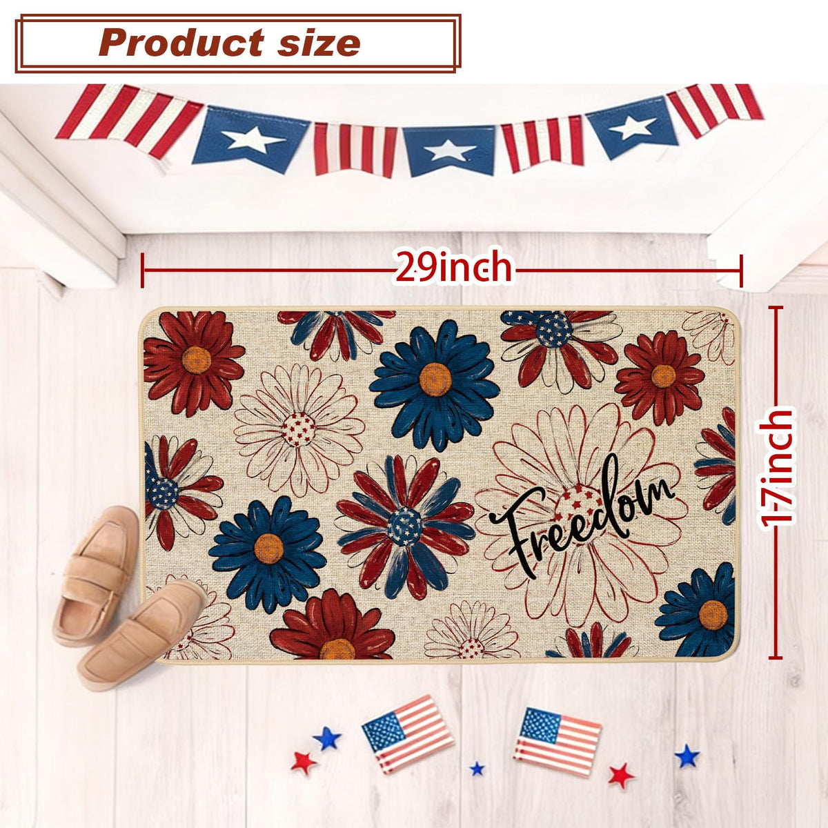 Baccessor weather-ready doormat withstands rain and snow outdoors.
