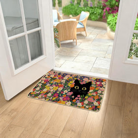 Baccessor doormat traps dirt and moisture at threshold.
