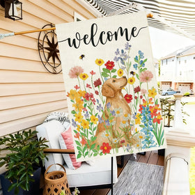 Baccessor double-sided print stays vibrant after wind and rain.