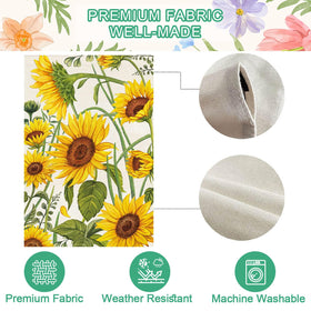 Baccessor garden flag weatherproof construction withstands wind rain and snow.