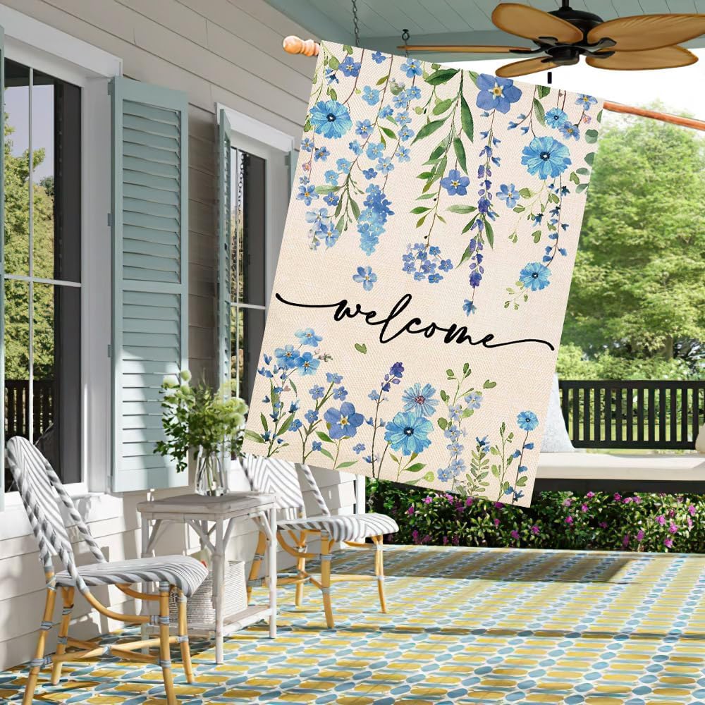 Baccessor weatherproof flag showing vibrant print that withstands wind and rain