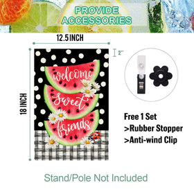 Baccessor 12x18 yard flag with top sleeve fits standard flag poles for easy setup.