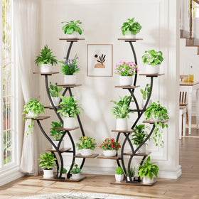 BACEKOLL 2-pack winged plant shelf showcases elegant design while keeping plants organized.
