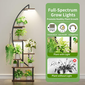 BACEKOLL half-moon lighted stand enhances corner decor