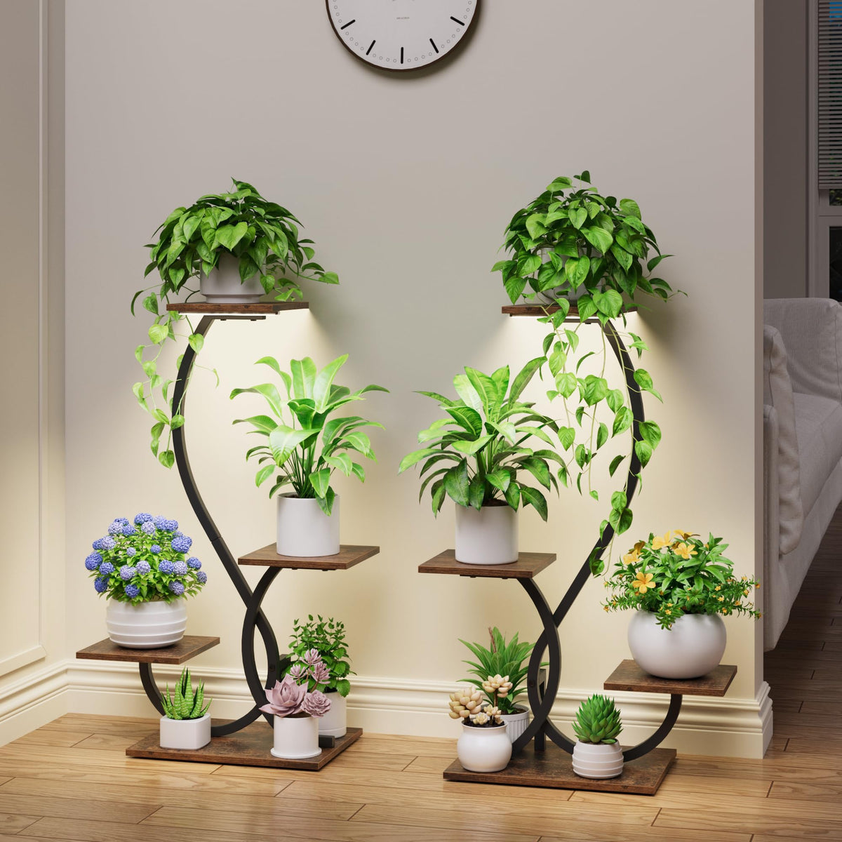 BACEKOLL indoor garden setup featuring grow lights for plant growth.